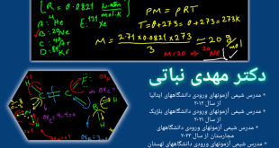 دکتر مهدی نباتی - اولین، قدیمی ترین، بهترین و برترین استاد شیمی آیمت IMAT ایران 09053190439 ایمو